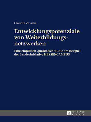 cover image of Entwicklungspotenziale von Weiterbildungsnetzwerken